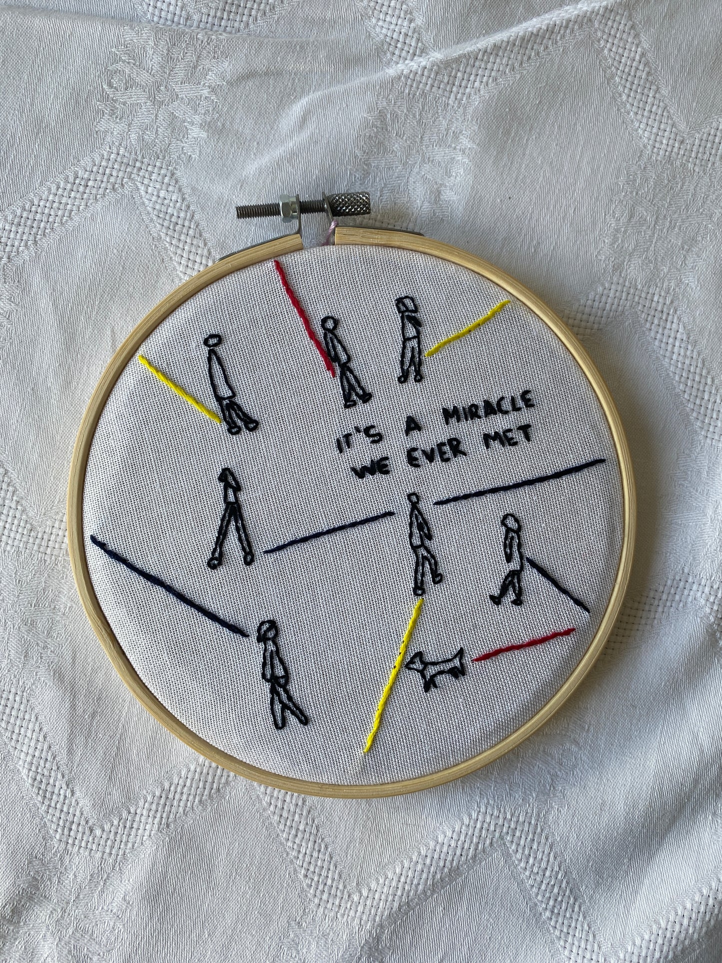 QUADRETTO "IT'S A MIRACLE WE EVER MET"